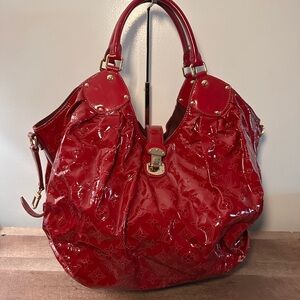 LOUIS VUITTON Surya Mahina XL Red Patent Leather bag
